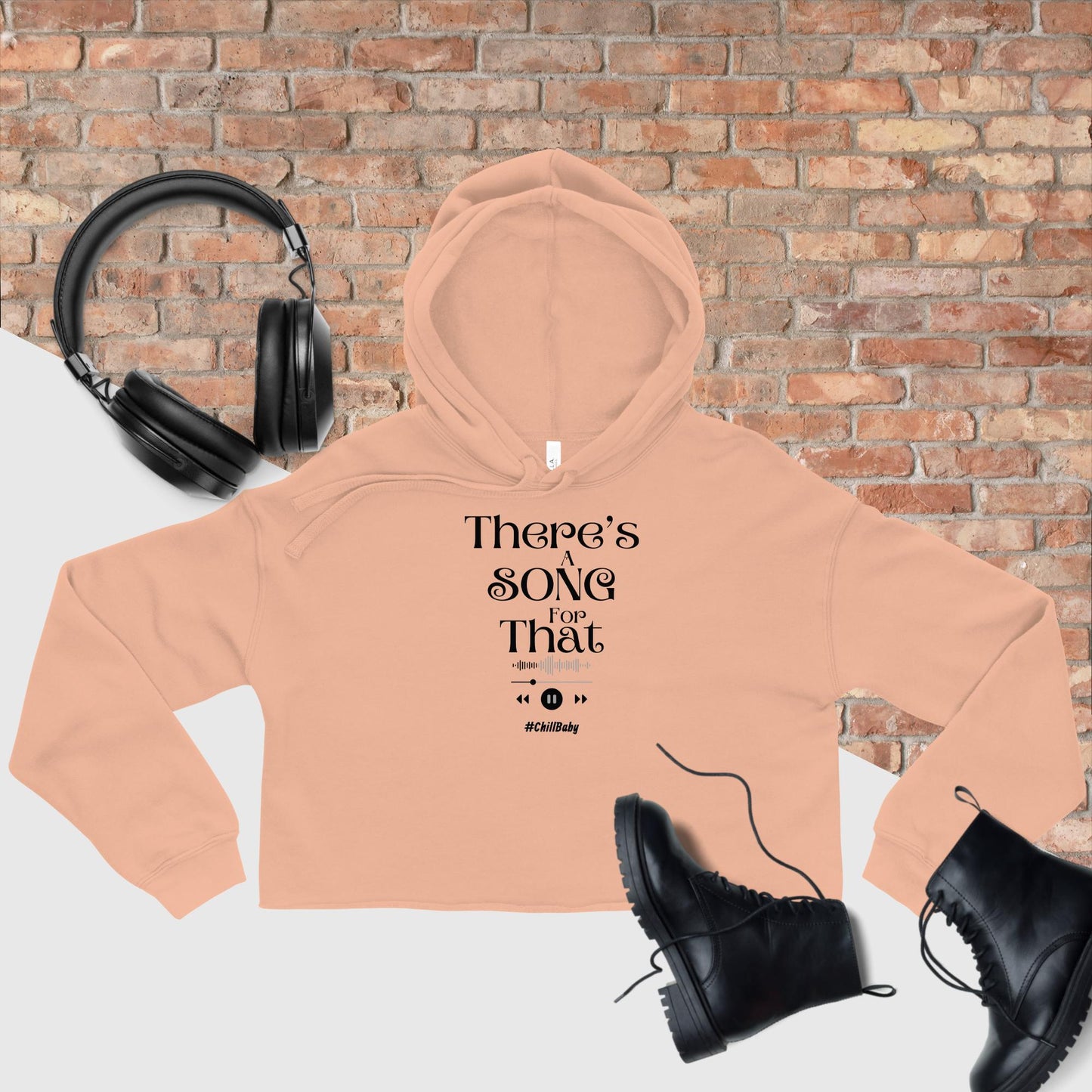 There's a Song for That Crop Hoodie